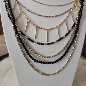 SAO Signed Multi-Chain 3-in-1 Necklace